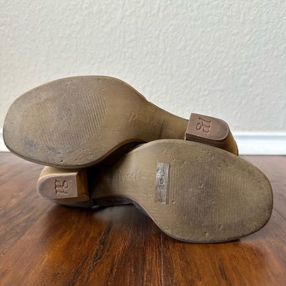 PAUL GREEN Marsha D’Orsay Lace Up Heeled Sandal in Taupe Leather - Picture 10 of 11